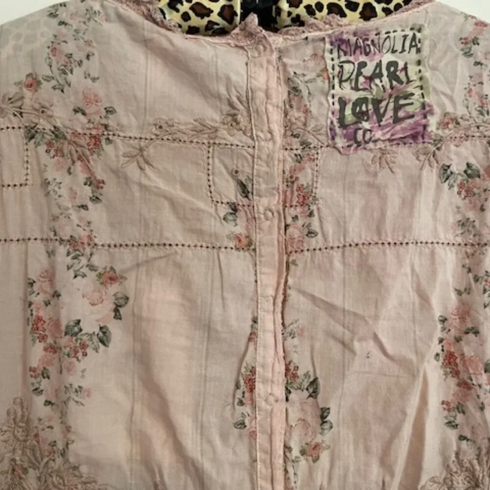 Magnolia Pearl Pink Floral Midi Dress - Picture 12 of 15